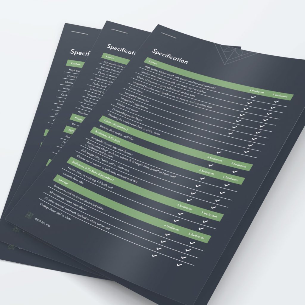 Digital Design Services | Mossey Green Specification Sheets