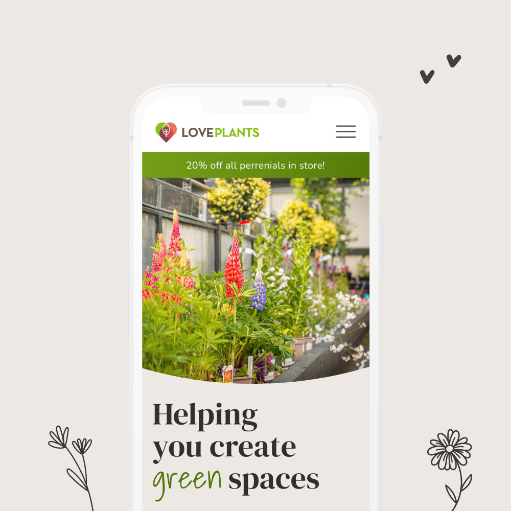 LovePlants Website Design