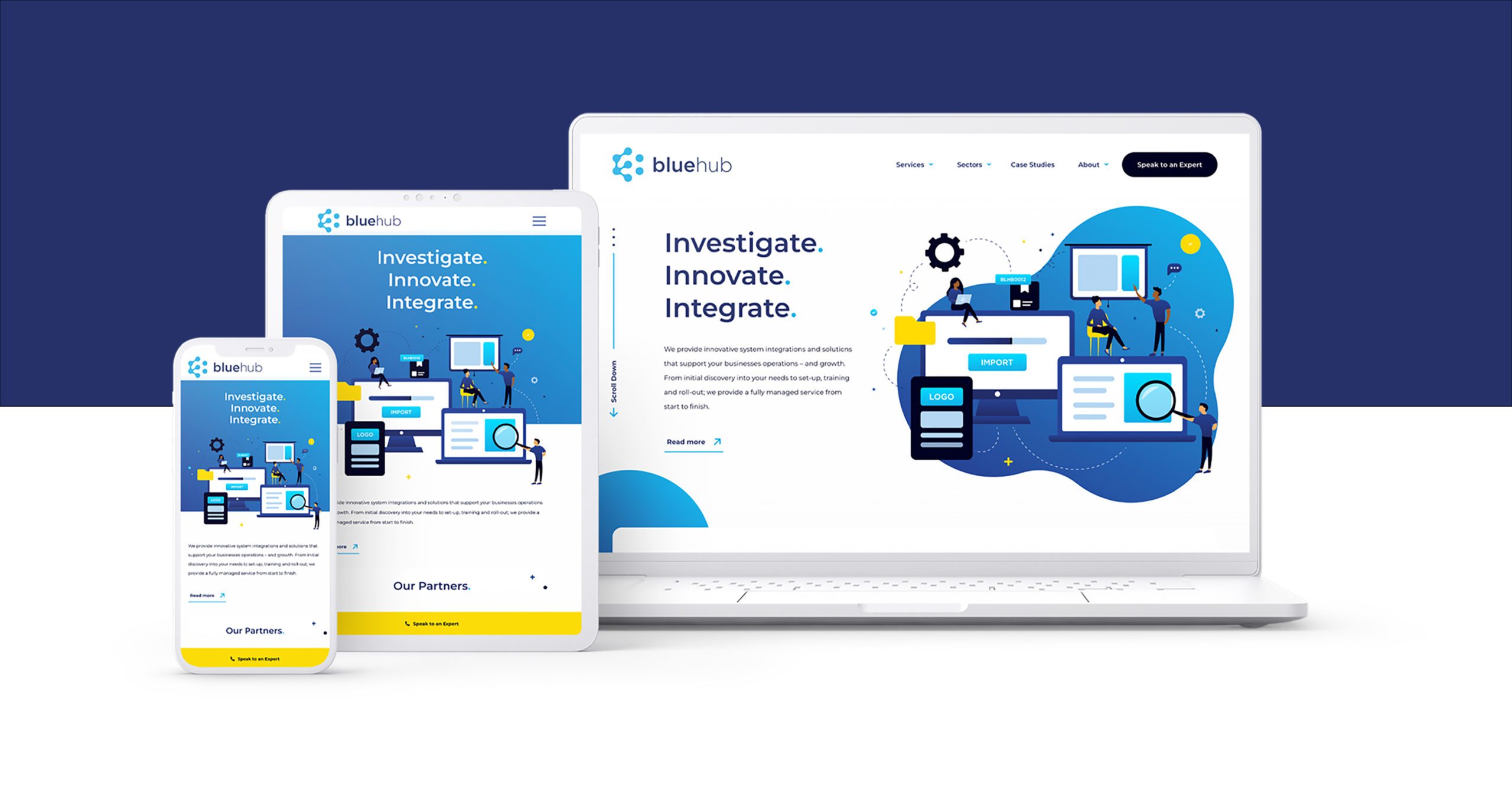 Portfolio BlueHub Website | Reech