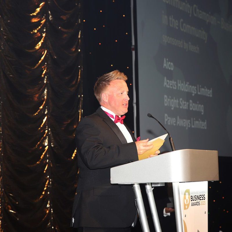 Rob Hughes at Shropshire Chamber Awards 2023