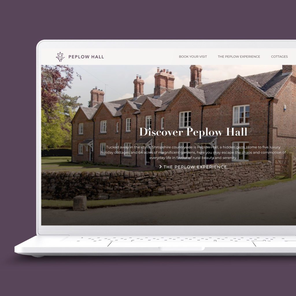 Peplow Hall Website by Reech