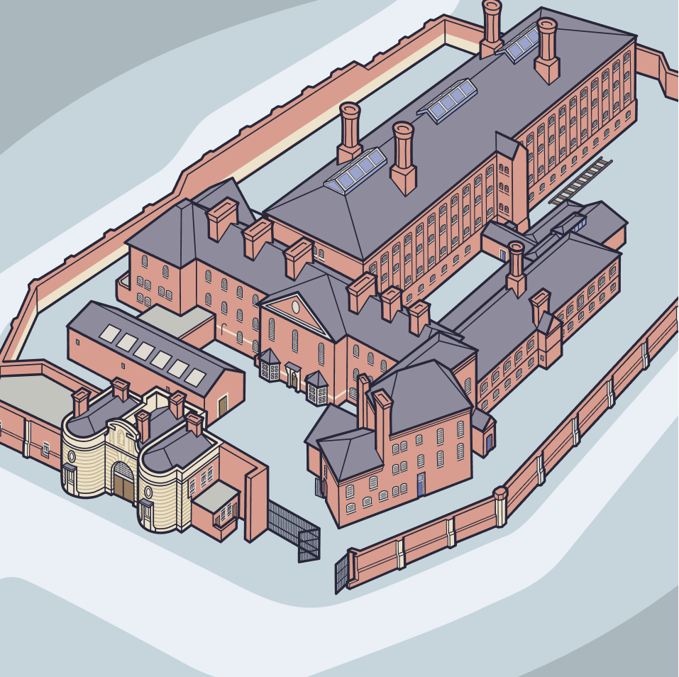 Reech | Shrewsbury Prison | Map illustration