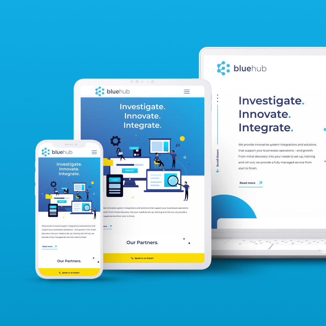 Bluehub website design | Reech