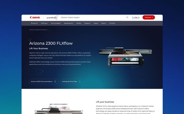 graphiPLAZA Webpage aspect ratio