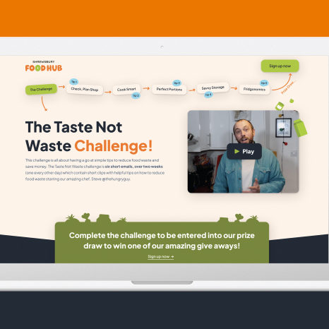 Shrewsbury Food Hub Website Reech aspect ratio